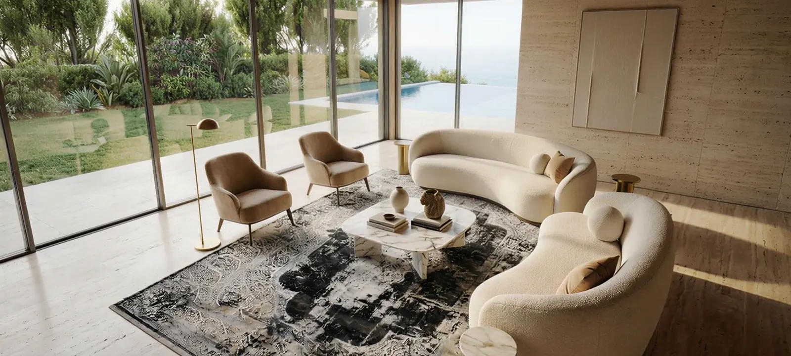 A refined APCO interior featuring a luxury rug