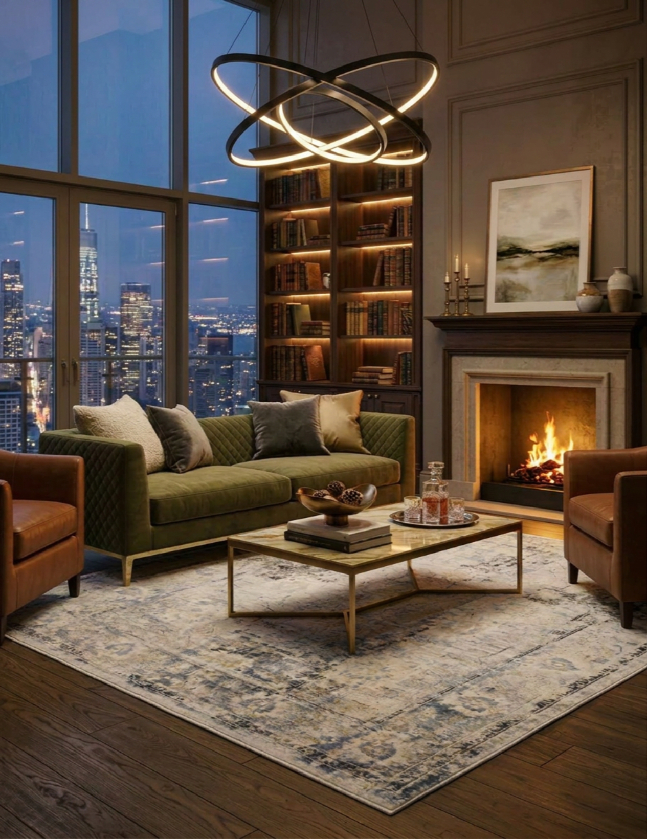 Arizona rug in a luxury interior